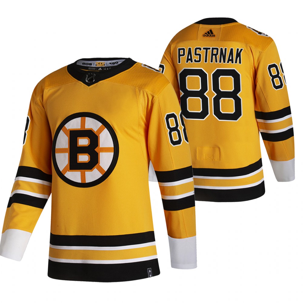 Boston Bruins David Pastrnak Yellow Men S Adidas Reverse