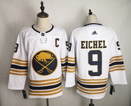 Men's Sabres 9 Jack Eichel White 50th 