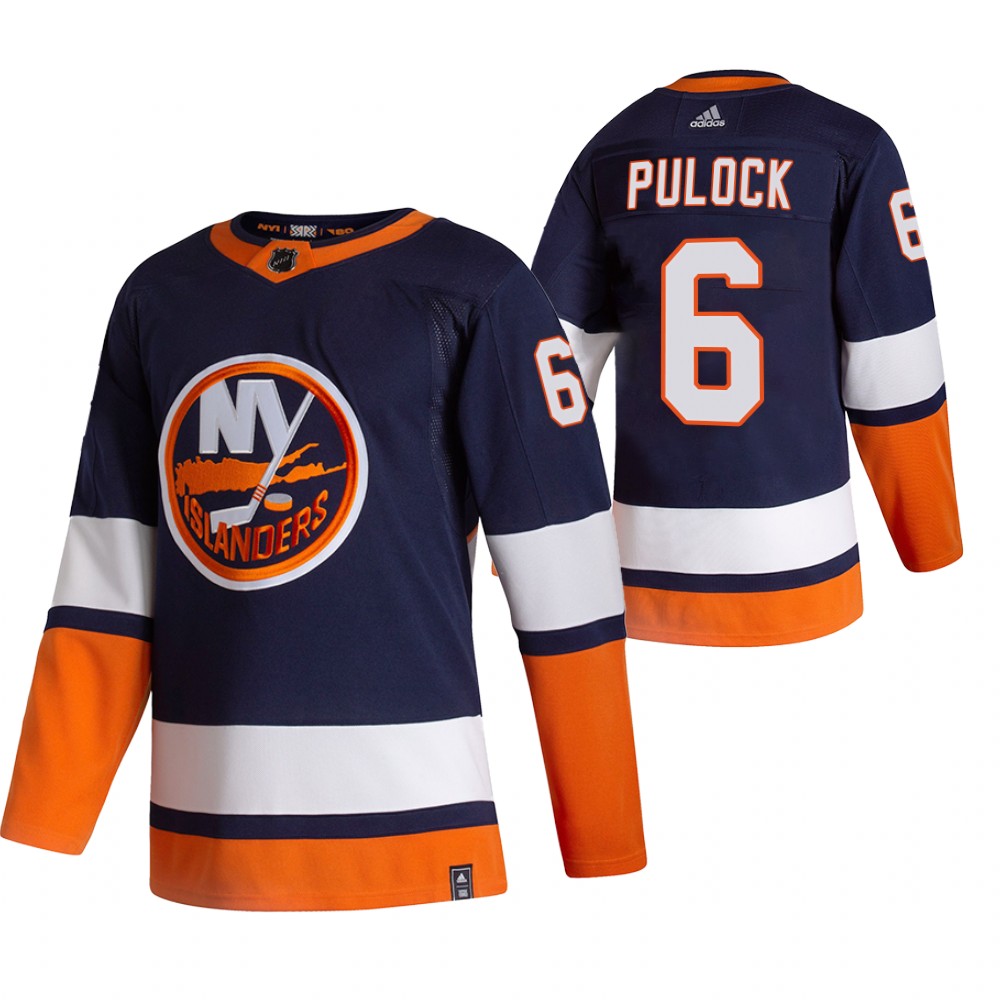 New York Islanders #6 Ryan Pulock Navy Blue Men's Adidas ...