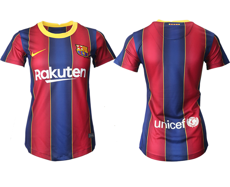 Women's 2020-21 Barcelona home aaa version soccer jerseys