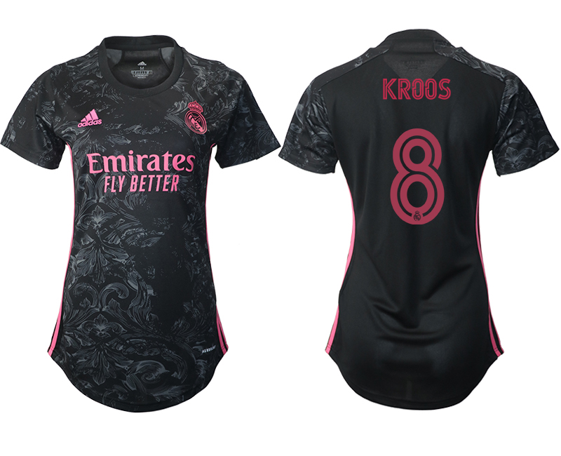 Women's 2020-21 Real Madrid  away aaa version 8# KROOS soccer jerseys
